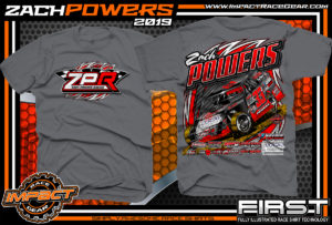 Zach-Powers-Modified-Racecar-T-Shirts-Kentucky-Dirt-Racing-Tees-Charcoal