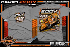 Daniel Eddy Dirt Racing Shirts Modified Racing T-Shirts Gravel