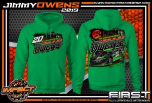 Jimmy Owens Lucas Oil Late Model Dirt Series Rocket Chassis Newport Nightmare Tennessee Dirt Late Model Racing T-Shirts Hoodie