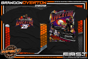 Brandon-Overton-Longhorn-Chassis-Southern-Nationals-Evans-Georgia-Dirt-Track-Racing-Shirts-Black