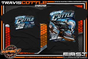 Travis-Cottle-Dirt-Track-Modified-Racing-Shirts-Black