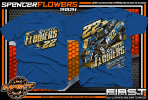 Spencer-Flowers-USMTS-Modified-Dirt-Track-Racing-T-Shirt-Royal