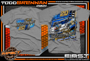 Todd-Brennan-Lucas-Oil-Dirt-Track-Racing-Shirt-Ohio-Gravel