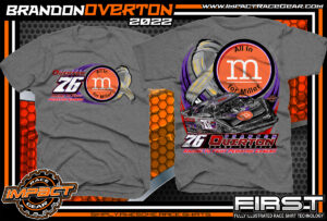 Brandon-Overton-All-In-for-Miller-Dirt-Late-Model-Eldora-Speedway-World-100-Racing-Shirt