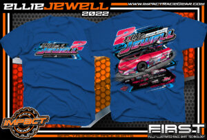 Ellie Jewell Asphalt Go Kart Racing T-shirts Kentucky