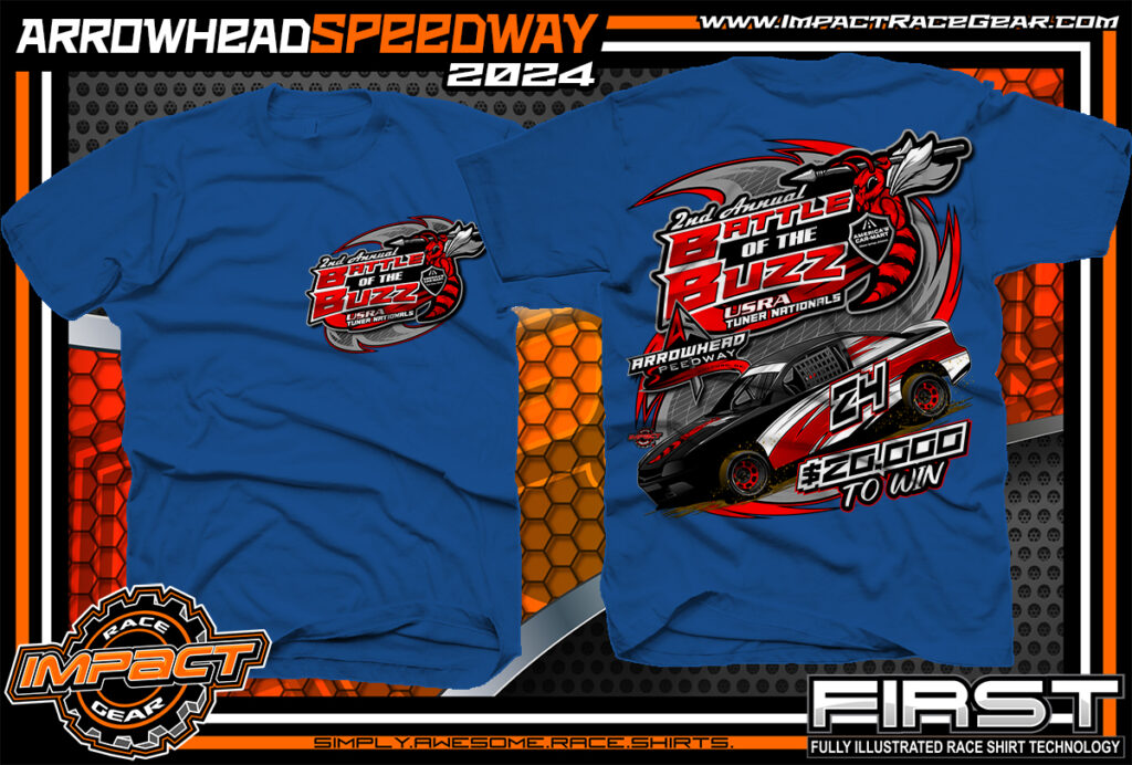 Arrowhead Speedway Battle of the Buzz Dirt Track Race Car TeeShirt