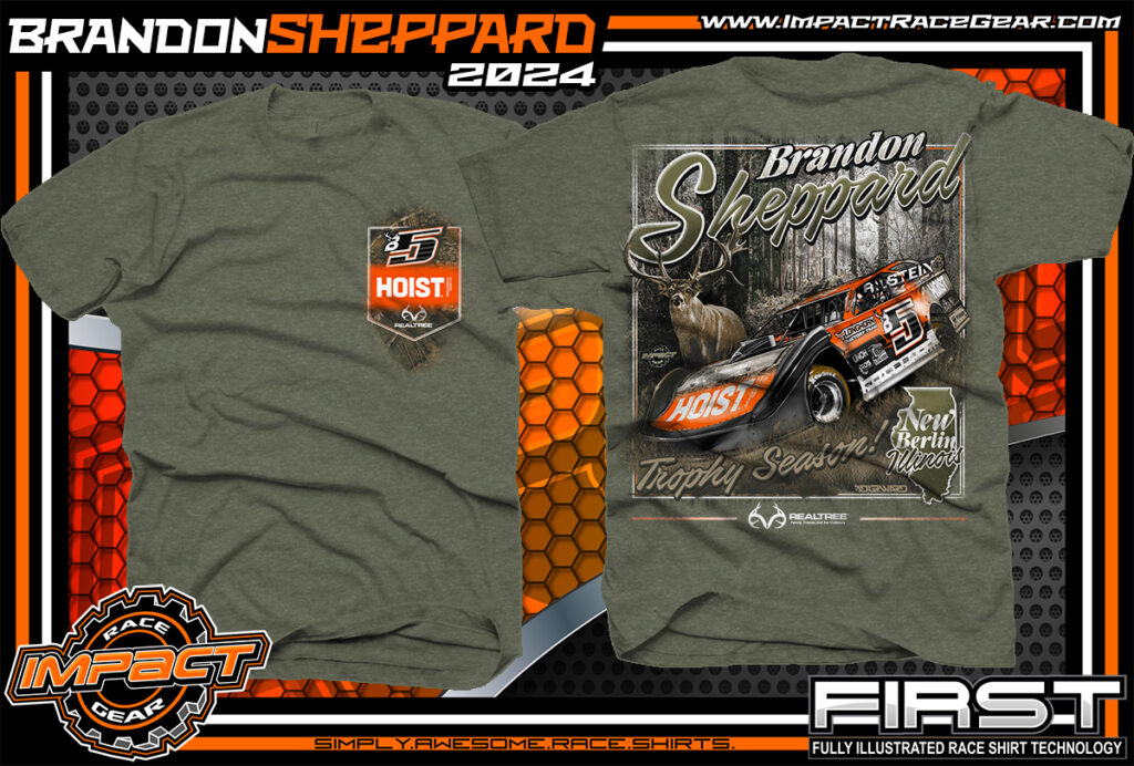 Brandon Sheppard Hoist Car Dirt Track T-Shirt Late Model Race