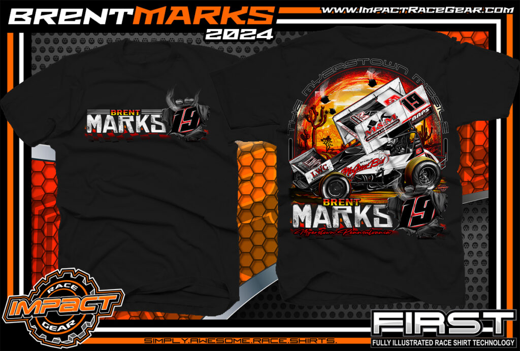 Brent Marks Western High Limit Winged Sprint Dirt Track Race Apparel