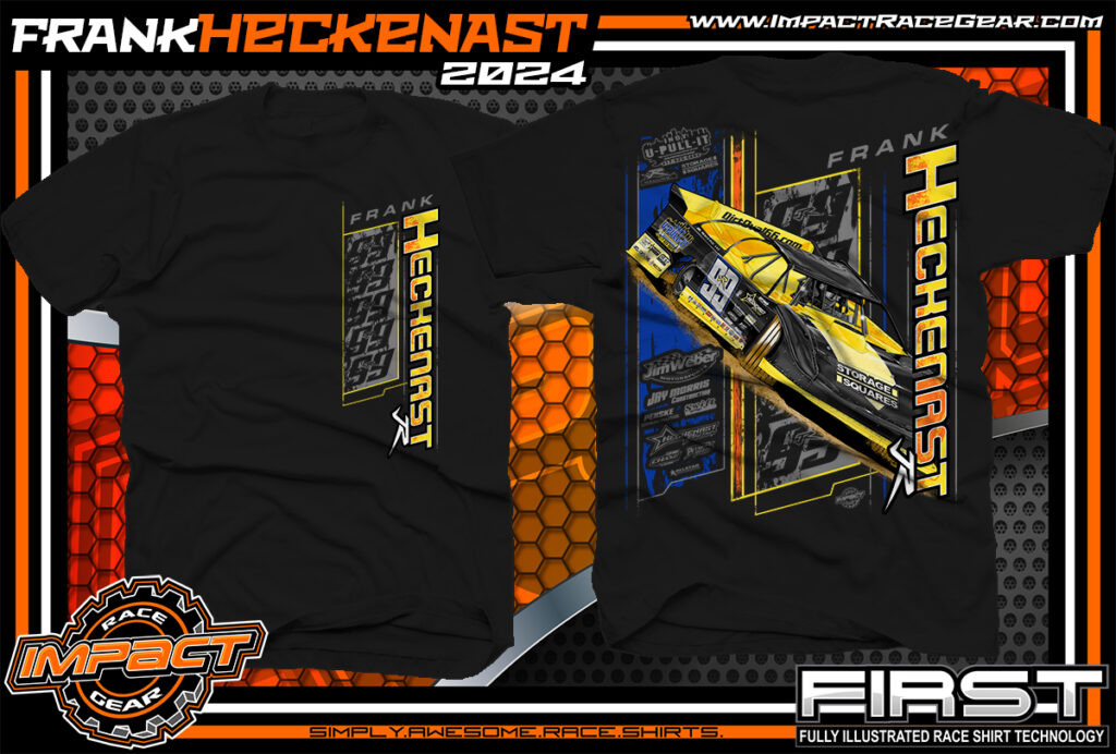 Frank Heckenast Late Model Dirt Track Car Racin Shirts