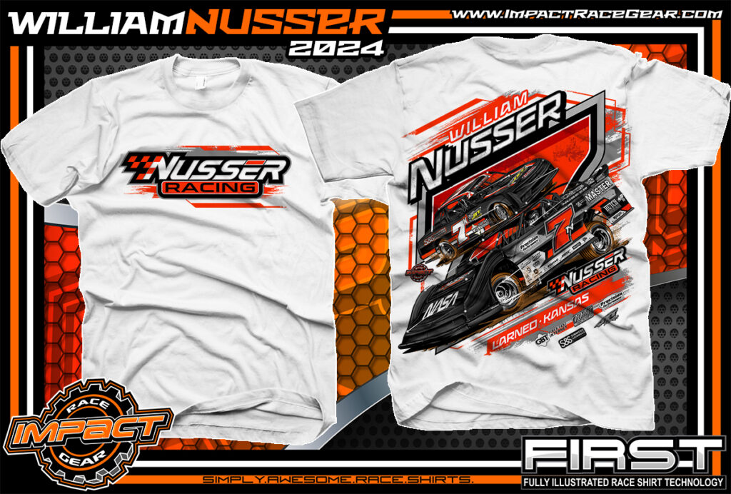 William Nusser Dirt Late Models Racin T-Shirt Street Stock Car